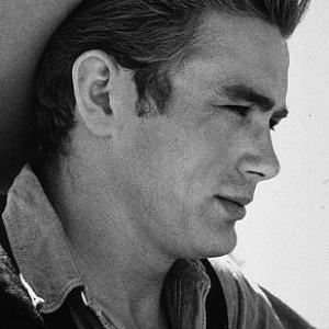 James Dean on location in for 