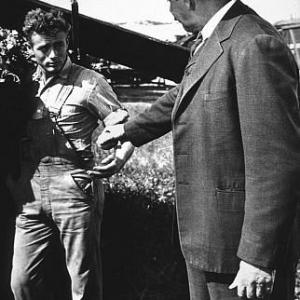 James Dean and Raymond Massey in East of Eden 1955 Warner  MPTV