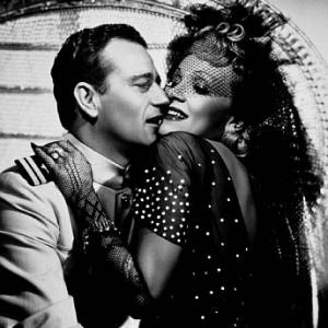 John Wayne and Marlene Dietrich in 