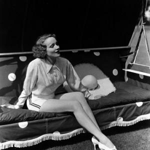 Marlene Dietrich at home, 1936.