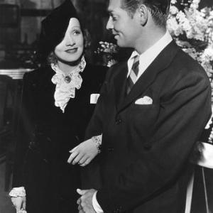 Marlene Dietrich with Clark Gable, c. 1932.