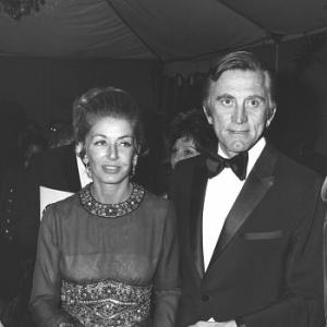 Kirk Douglas with his wife c. 1972