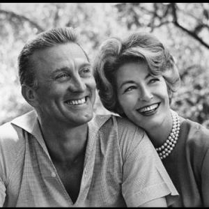 Kirk Douglas and wife, Anne circa 1963