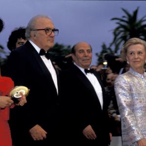 Federico Fellini, Marie-Laurence Harot and Giulietta Masina