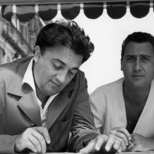 Federico Fellini and Alberto Sordi
