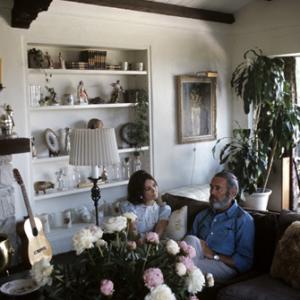 Henry Fonda at home with his wife Shirlee