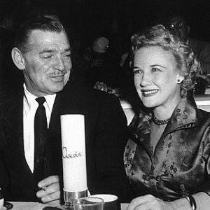 Ciro's Nightclub, Clark Gable with Kay William, 1955.