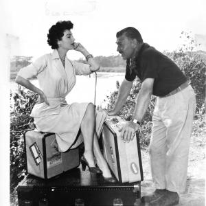 Still of Clark Gable and Ava Gardner in Mogambo 1953