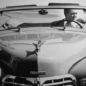 Clark Gable in his 1946 Lincoln Continental MW