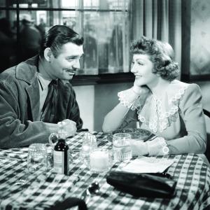 Still of Clark Gable and Claudette Colbert in Boom Town (1940)