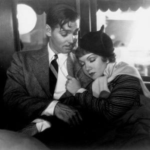 It Happened One Night Clark Gable and Claudette Colbert 1934 Columbia