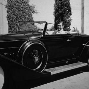 Clark Gable in his 1934 Packard Twin Six MW