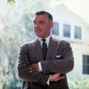 Clark Gable at home in Encino Ca 1957