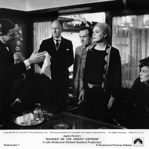 Still of John Gielgud, Albert Finney and Rachel Roberts in Murder on the Orient Express (1974)