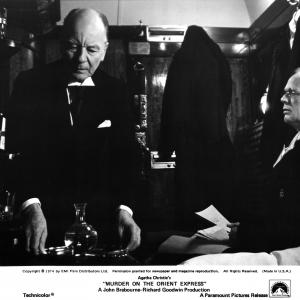 Still of John Gielgud and Richard Widmark in Murder on the Orient Express (1974)