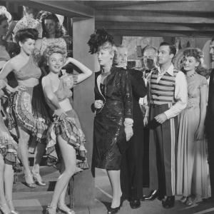 Still of Rita Hayworth, Gene Kelly and Eve Arden in Cover Girl (1944)