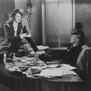 Still of Rita Hayworth and Eve Arden in Cover Girl (1944)