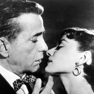 Still of Humphrey Bogart and Audrey Hepburn in Sabrina (1954)