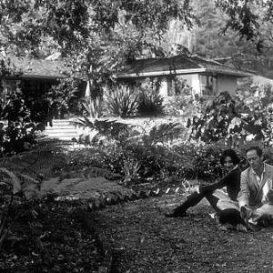 3397 Audrey Hepburn and Mel Ferrer at their home in Los Angeles CA