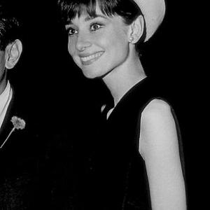 33-175 Audrey Hepburn at a studio party to honor the filming of 
