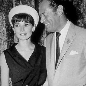 33312 Audrey Hepburn and Rex Harrison prior to the filming of My Fair Lady
