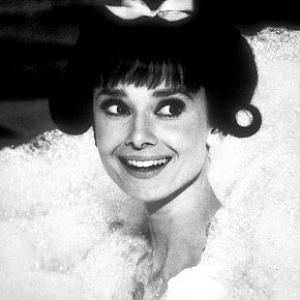 332235 Audrey Hepburn on the set of Paris When It Sizzles