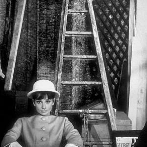332324 Audrey Hepburn on the set of Paris When It Sizzles