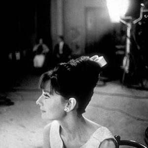 332326 Audrey Hepburn on the set of Paris When It Sizzles