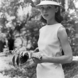 Audrey Hepburn in the Belgian Congo during the making of 