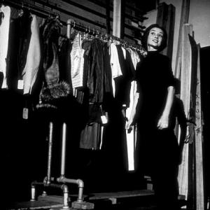 Audrey Hepburn backstage for a screen test in Los Angeles, CA, 1957.