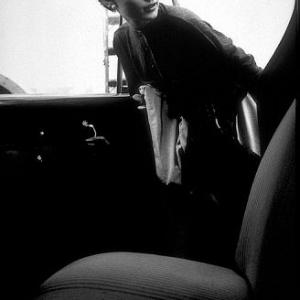 33-2236 Audrey Hepburn getting into her car after a photographic session at Paramount Studios