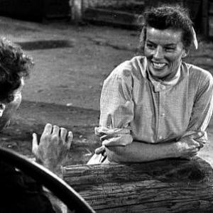 82938 Katharine Hepburn and Burt Lancaster in The Rainmaker 1956 Paramount  1978 Bill Avery MPTV
