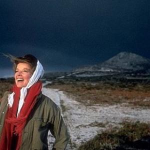 7222238 Katharine Hepburn on location for Lion In Winter