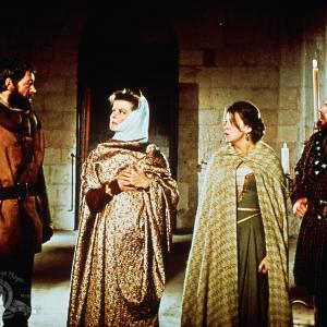 Still of Katharine Hepburn, Anthony Hopkins, Peter O'Toole and Jane Merrow in The Lion in Winter (1968)