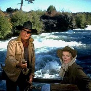 9967-3 Katharine Hepburn and John Wayne in 