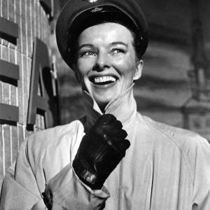 Still of Katharine Hepburn in The Iron Petticoat (1956)