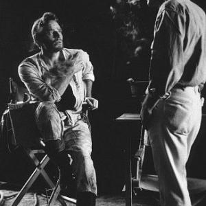 Major Dundee Charlton Heston and Director Sam Peckinpah 1965 Columbia