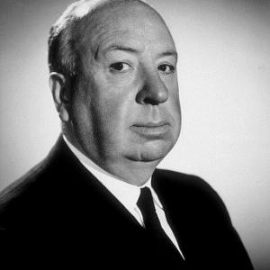 Alfred Hitchcock on the set of Alfred Hitchcock Presents