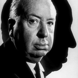 Alfred Hitchcock on the set of Alfred Hitchcock Presents