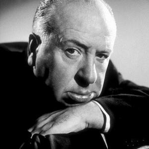 Alfred Hitchcock on the set of Alfred Hitchcock Presents 1962  CBS