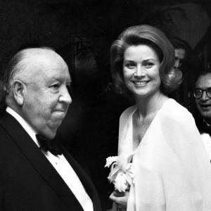 Alfred Hitchcock and Grace Kelly