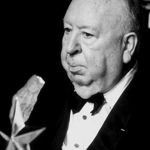 Alfred Hitchcock at the Life Achievement Awards.