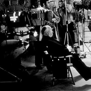 Family Plot Director Alfred Hitchcock on the set 1976 Universal