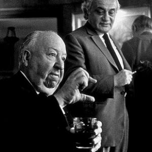 Directors Group Party. 11/72. Alfred Hitchcock, Serge Silverman.