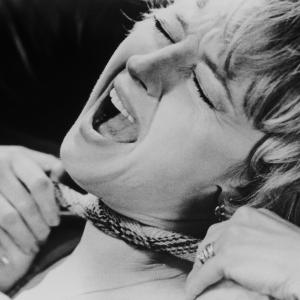 Still of Alfred Hitchcock and Barbara Leigh-Hunt in Frenzy (1972)