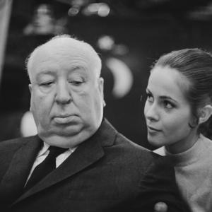 Still of Alfred Hitchcock and Claude Jade in Topaz 1969