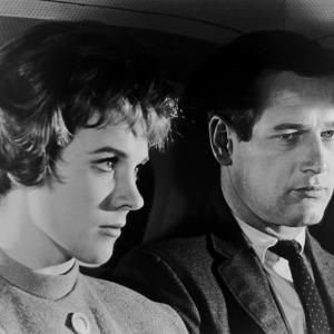 Still of Alfred Hitchcock Paul Newman and Julie Andrews in Torn Curtain 1966