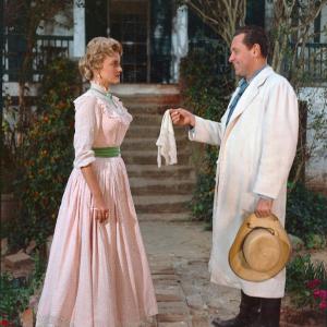 Still of William Holden and Constance Towers in The Horse Soldiers (1959)