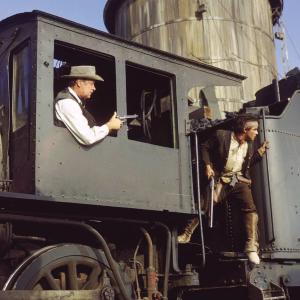 Still of William Holden and Jaime Sánchez in The Wild Bunch (1969)