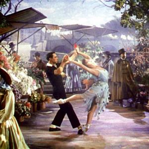 Still of Gene Kelly and Leslie Caron in An American in Paris (1951)